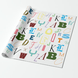 Alphabet Wrapping Paper
