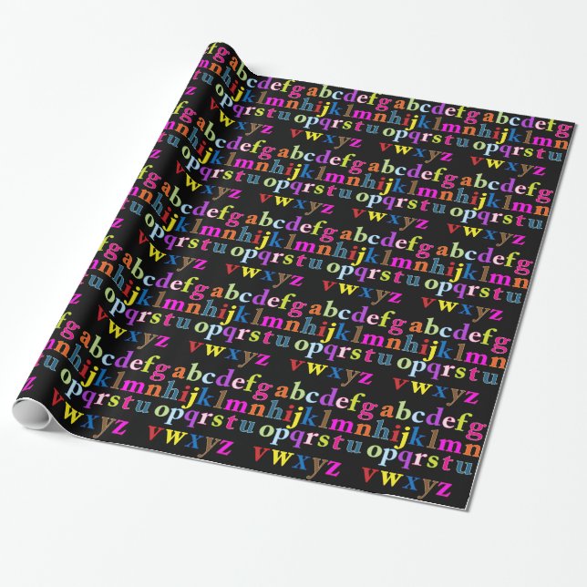 Alphabet Wrapping Paper (Unrolled)