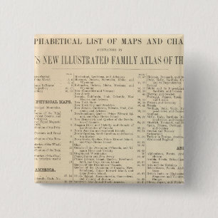 Alphabetical List of Maps and Charts 15 Cm Square Badge