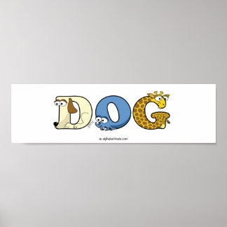 Alphabetimals Personalised Poster