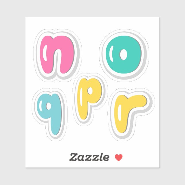 Alphabets Sticker (Sheet)