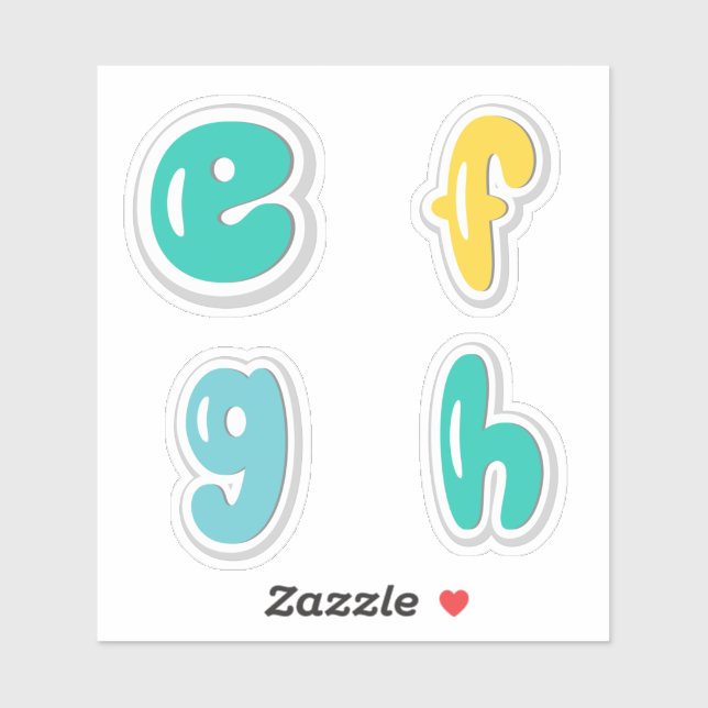 Alphabets Sticker (Sheet)