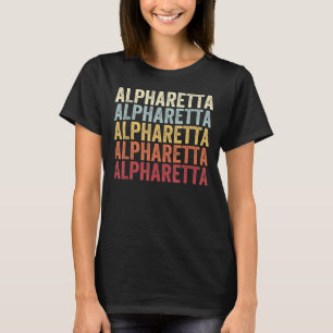 Alpharetta Georgia Alpharetta GA Retro Vintage Tex T-Shirt