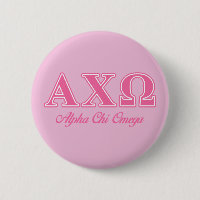 Alphi Chi Omega Pink Letters