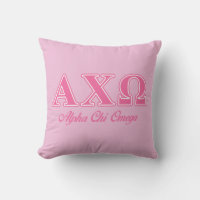 Alphi Chi Omega Pink Letters
