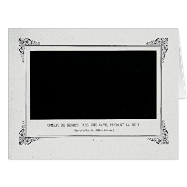 Alphonse Allais, April Fools, Black, Abstract Art (Front Horizontal)