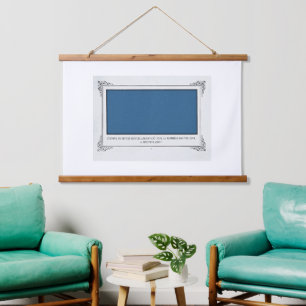 Alphonse Allais, April Fools, Blue, Abstract Art Hanging Tapestry