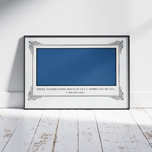 Alphonse Allais, April Fools, Blue, Abstract Art Poster