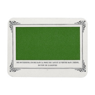 Alphonse Allais, April Fools, Green, Abstract Art Magnet