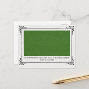 Alphonse Allais, April Fools, Green, Abstract Art Postcard