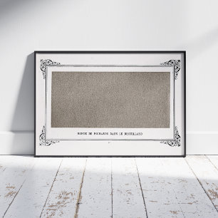 Alphonse Allais, April Fools, Grey, Abstract Art Poster