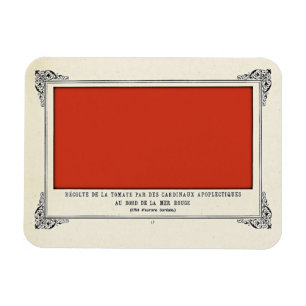 Alphonse Allais, April Fools, Red, Abstract Art Magnet