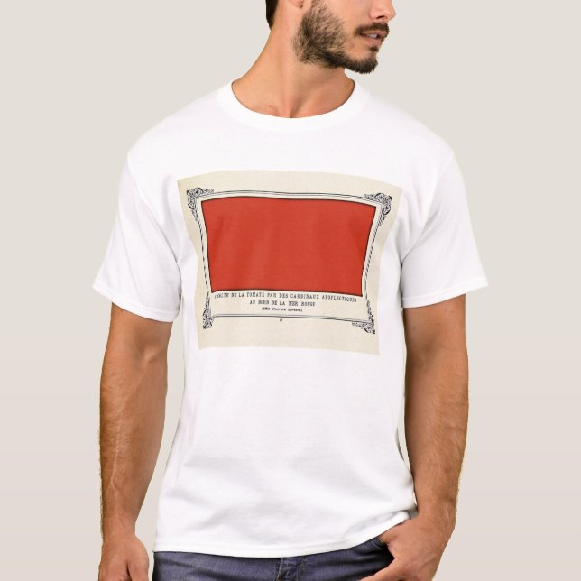 Alphonse Allais, April Fools, Red, Abstract Art T-Shirt (Front)