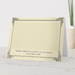 Alphonse Allais, April Fools, White, Abstract Art Card