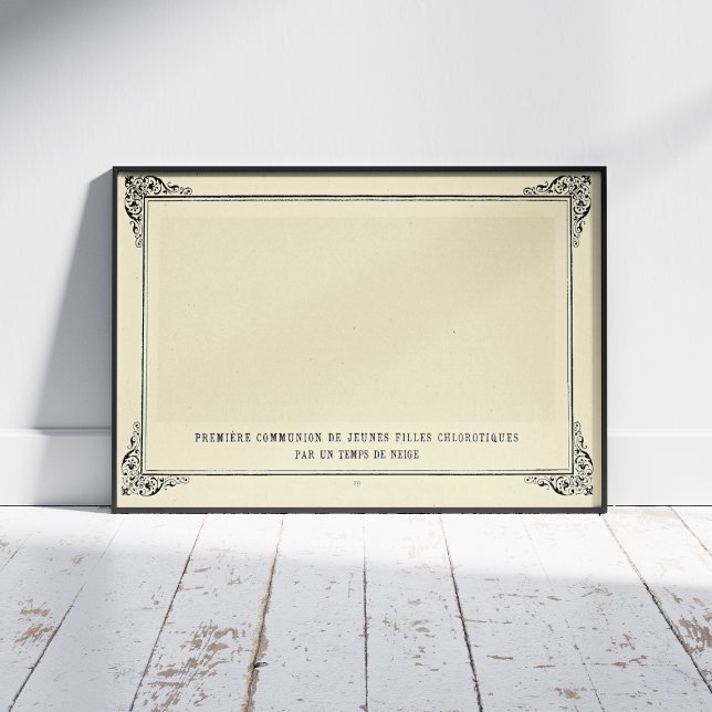 Alphonse Allais, April Fools, White, Abstract Art Poster (Creator Uploaded)