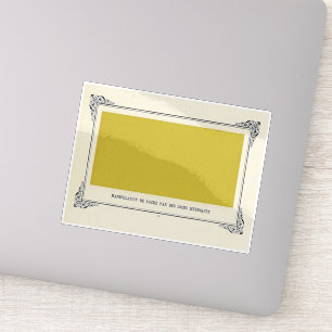 Alphonse Allais, April Fools, Yellow, Abstract Art