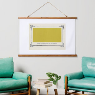 Alphonse Allais, April Fools, Yellow, Abstract Art Hanging Tapestry