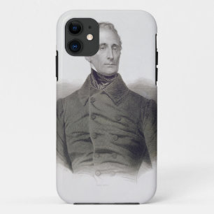 Alphonse de Lamartine, engraved by Pierre Pelee (1 iPhone 11 Case