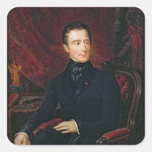 Alphonse de Lamartine Square Sticker