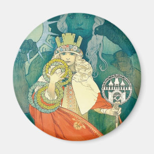 Alphonse Maria Mucha ~ Art Nouveau Magnet