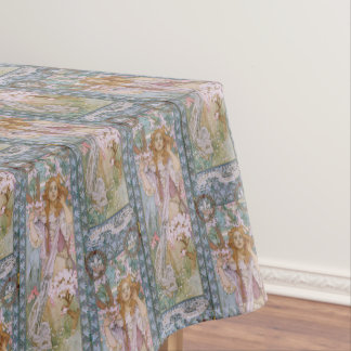 Alphonse Maria Mucha – Art Nouveau Tablecloth