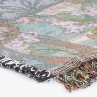 Alphonse Maria Mucha – Art Nouveau Throw Blanket