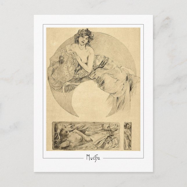 Alphonse Mucha #111 - Fine Art Postcard (Front)