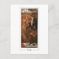 Alphonse Mucha #183 - Fine Art Postcard