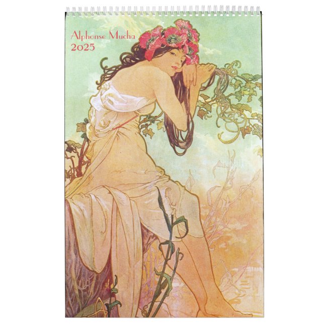 Alphonse Mucha 2025 Calendar (Cover)