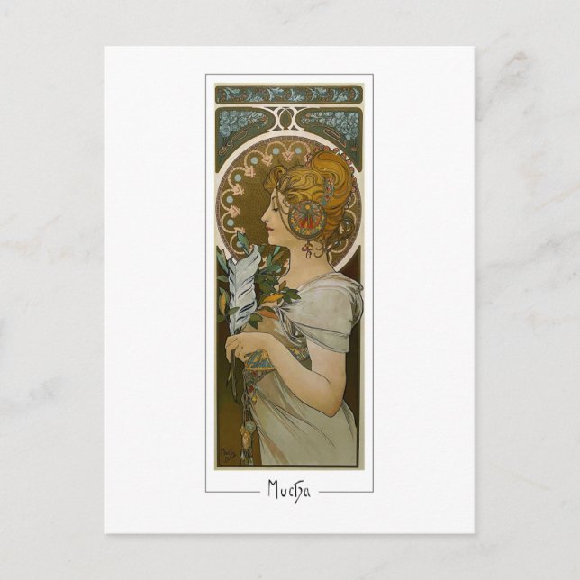 Alphonse Mucha #260 - Fine Art Postcard (Front)