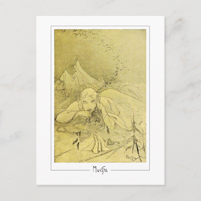 Alphonse Mucha #372 - Fine Art Postcard (Front)