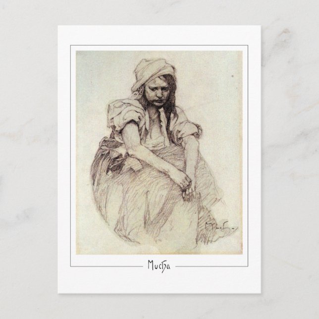 Alphonse Mucha #384 - Fine Art Postcard (Front)