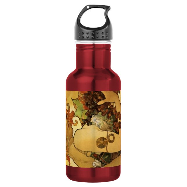 Alphonse Mucha 532 Ml Water Bottle (Front)