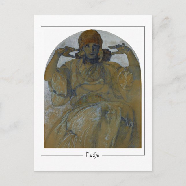 Alphonse Mucha #62 - Fine Art Postcard (Front)
