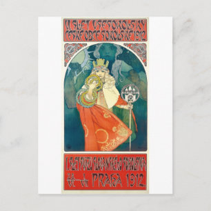 Alphonse Mucha  6th Sokol Festival, 1912 Postcard