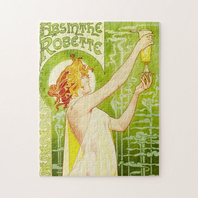 Alphonse Mucha Absinthe Robette Puzzle (Vertical)