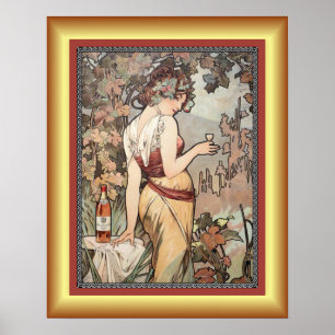 Alphonse Mucha ~ Affiche Cognac ~ Cognac Poster ~