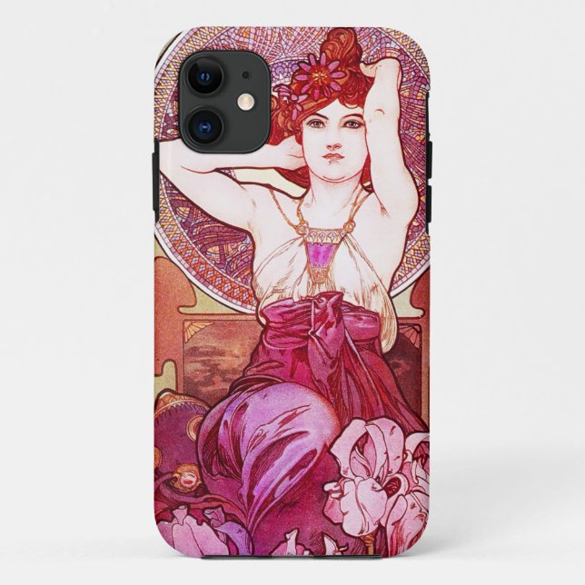 Alphonse Mucha Amethyst iPhone 5 Case (Back)
