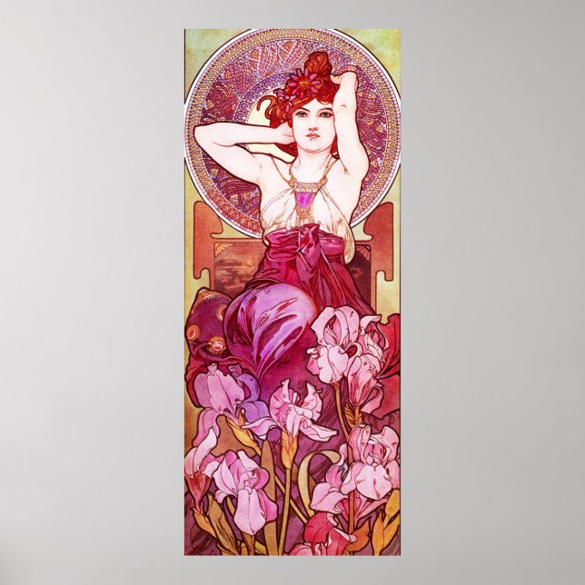 Alphonse Mucha Amethyst Poster (Front)