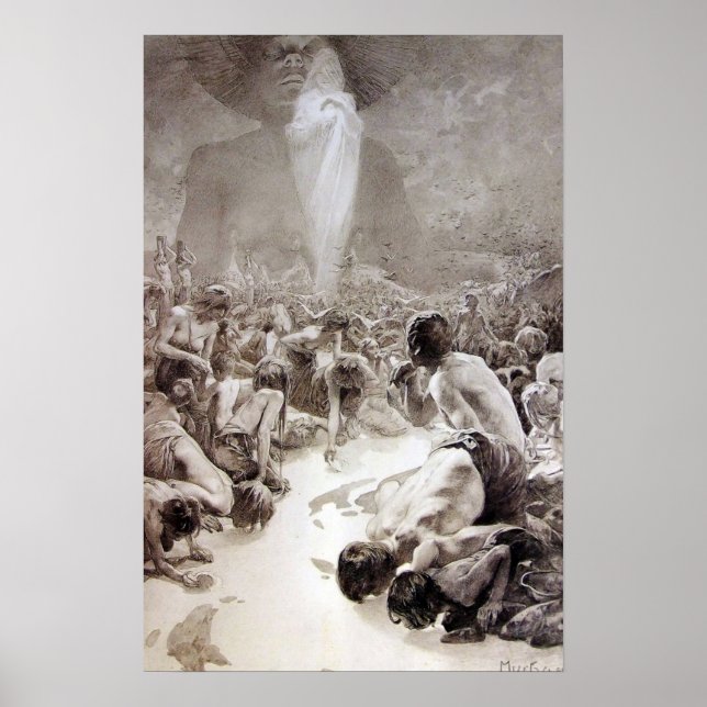 Alphonse Mucha - An illustration from Le Pater Poster (Front)