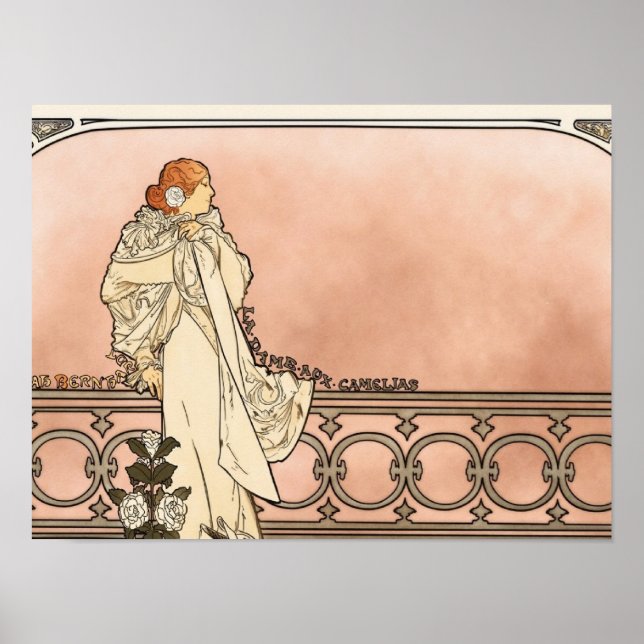 Alphonse Mucha Art Deco Poster (Front)