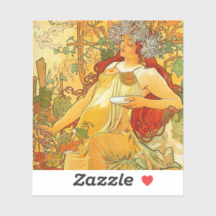 Alphonse Mucha Art Nouveau Autumn