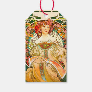 Alphonse Mucha Art Nouveau Daydream Gift Tags