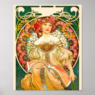 Alphonse Mucha Art Nouveau Daydream Poster