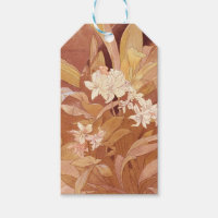 Alphonse Mucha Art Nouveau Floral Detail