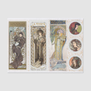Alphonse Mucha Art Nouveau For Artists Tissue Paper