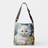 Alphonse Mucha Art Nouveau Kitten