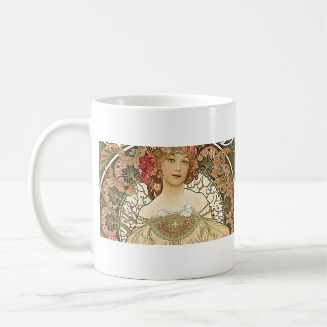 Alphonse Mucha – Art Nouveau Master Coffee Mug (Left)