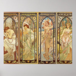 Alphonse Mucha – Art Nouveau Master Poster