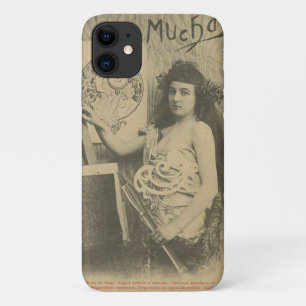 Alphonse mucha art nouveau model photograph unique iPhone 11 case